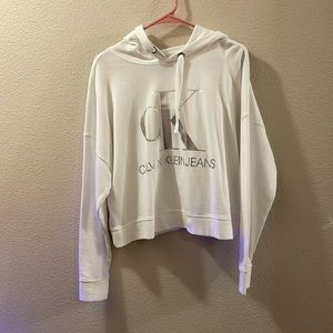 Calvin Klein semi crop hoodie.